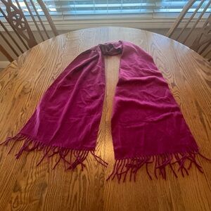 Amicale Plum Cashmere Unisex Scarf Mens’s Women’s